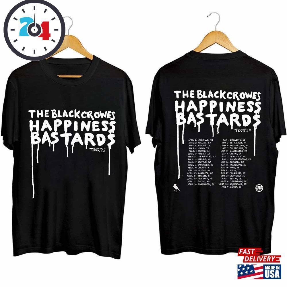 The Black Crowes  Happiness Bastards Tour Shirt Band Fan  2 Sided
